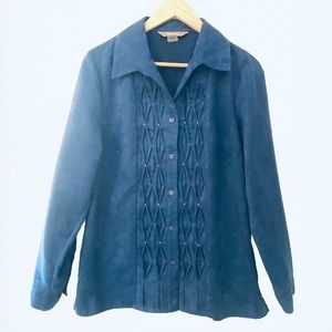 Vintage TanJay Royal Blue MicroSuede